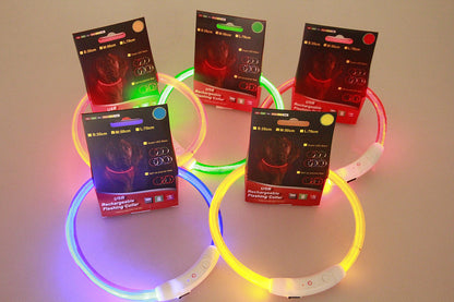 Pet Flashing Collar USB Rechargeable