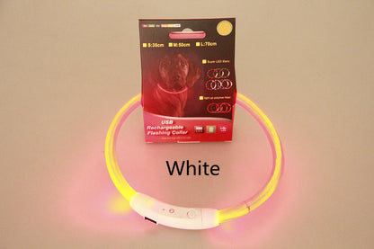 Pet Flashing Collar USB Rechargeable